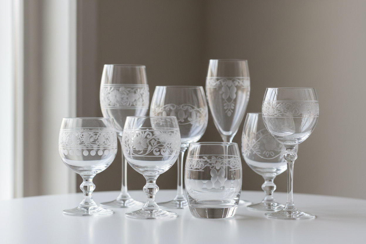 Etched glasses